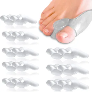 16 Pack Gel Toe Separators Soft Toe Bunion Corrector with Shield Pads to Prevent Overlapping Toe, Reduce Friction and Bunion Relive Blister Pain 2#