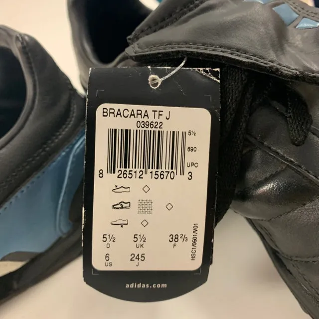 Adidas Size 6 Women's Black Stripe Cleats Shoes