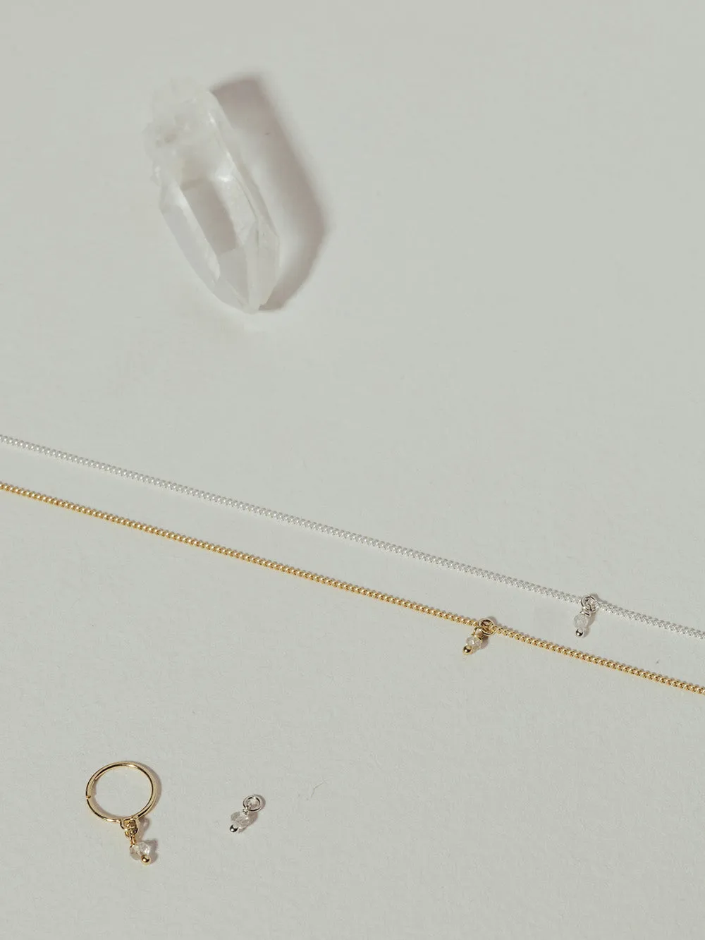 Bestie Birthstone April - Rock Crystal | 14K Gold Plated