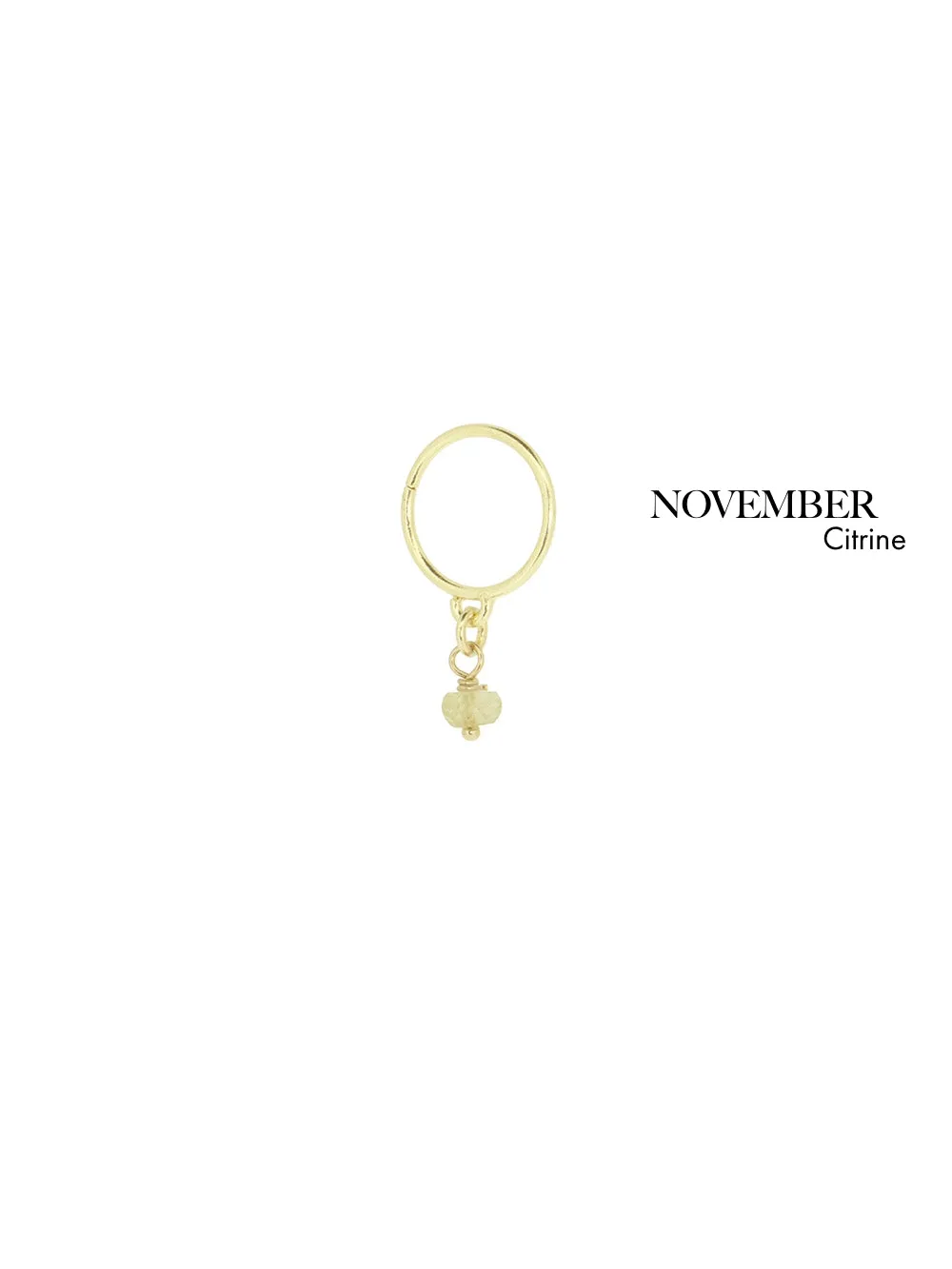 Bestie Birthstone November - Citrine | 14K Gold Plated