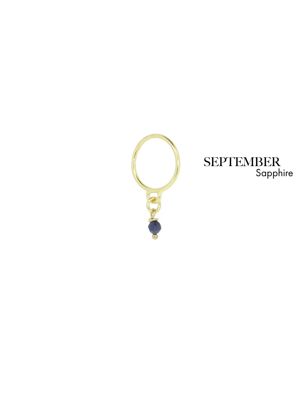 Bestie Birthstone September - Sapphire | 14K Gold Plated