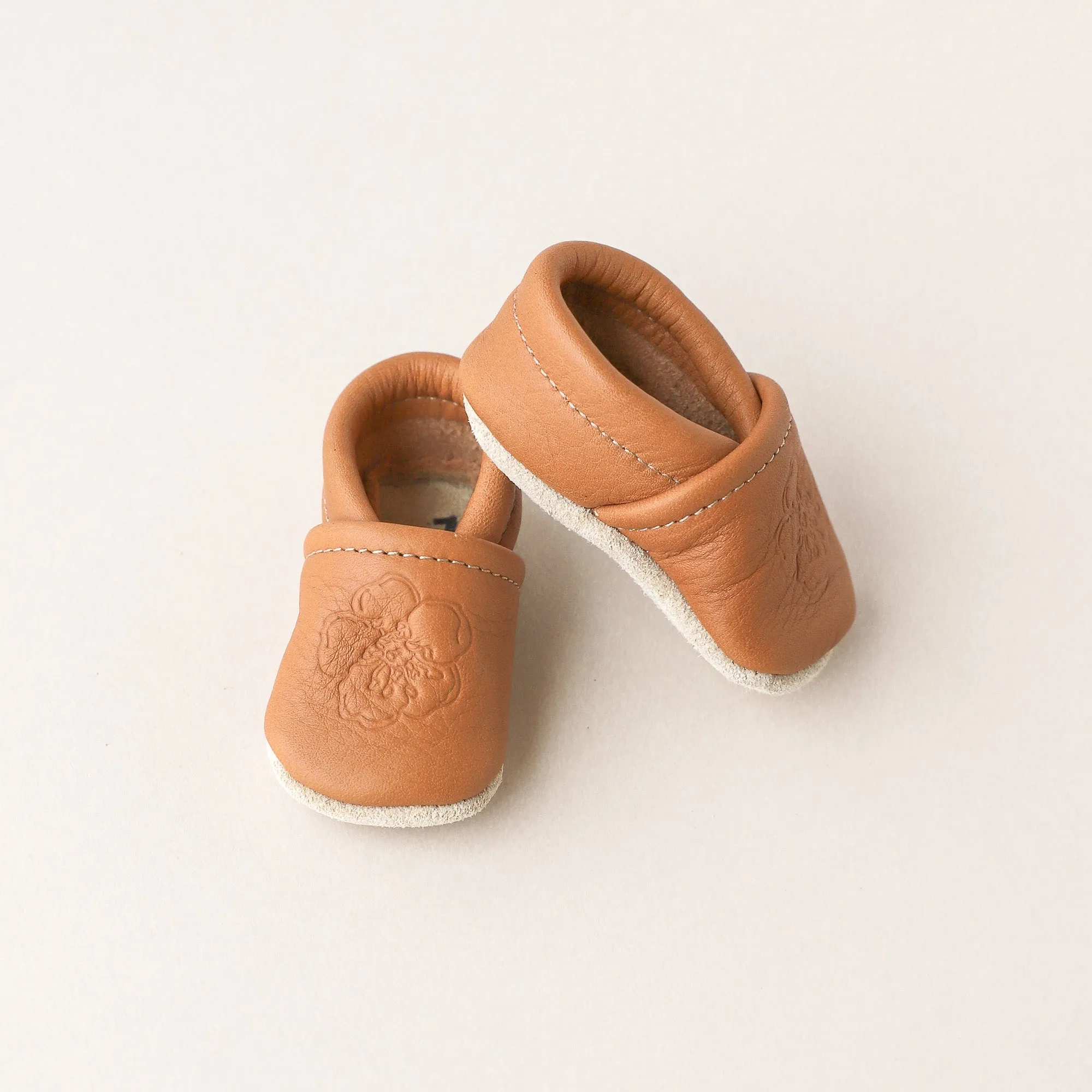 Birth Flower Slip-on Baby Shoes - Ginger