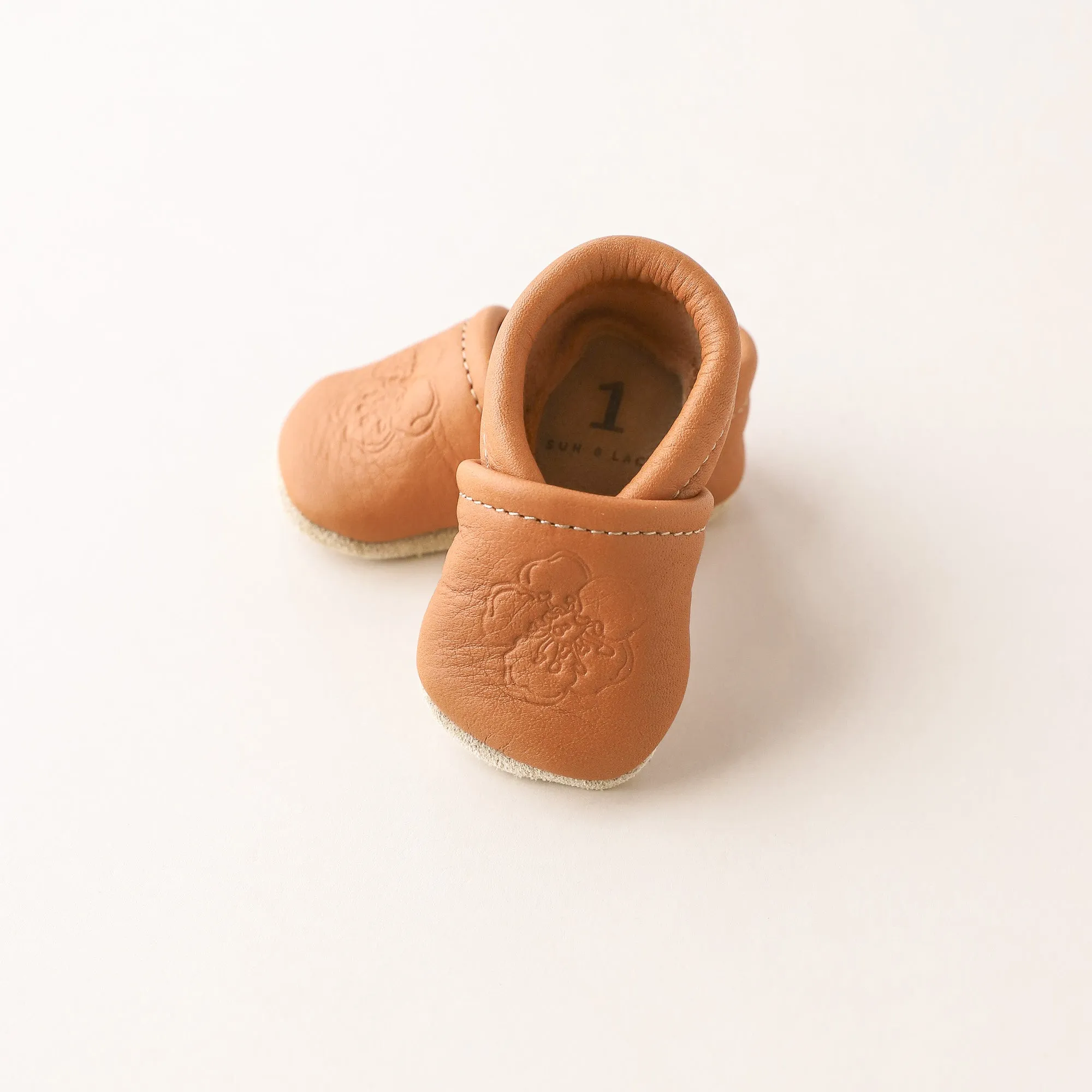 Birth Flower Slip-on Baby Shoes - Ginger
