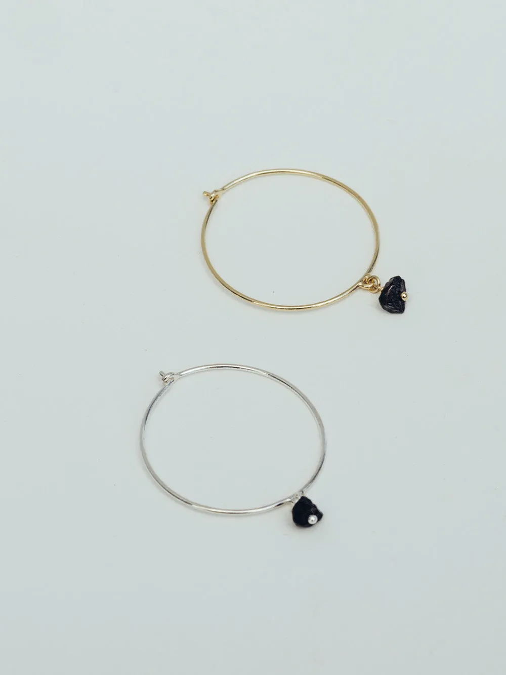 Black magic hoop | 925 Sterling Silver