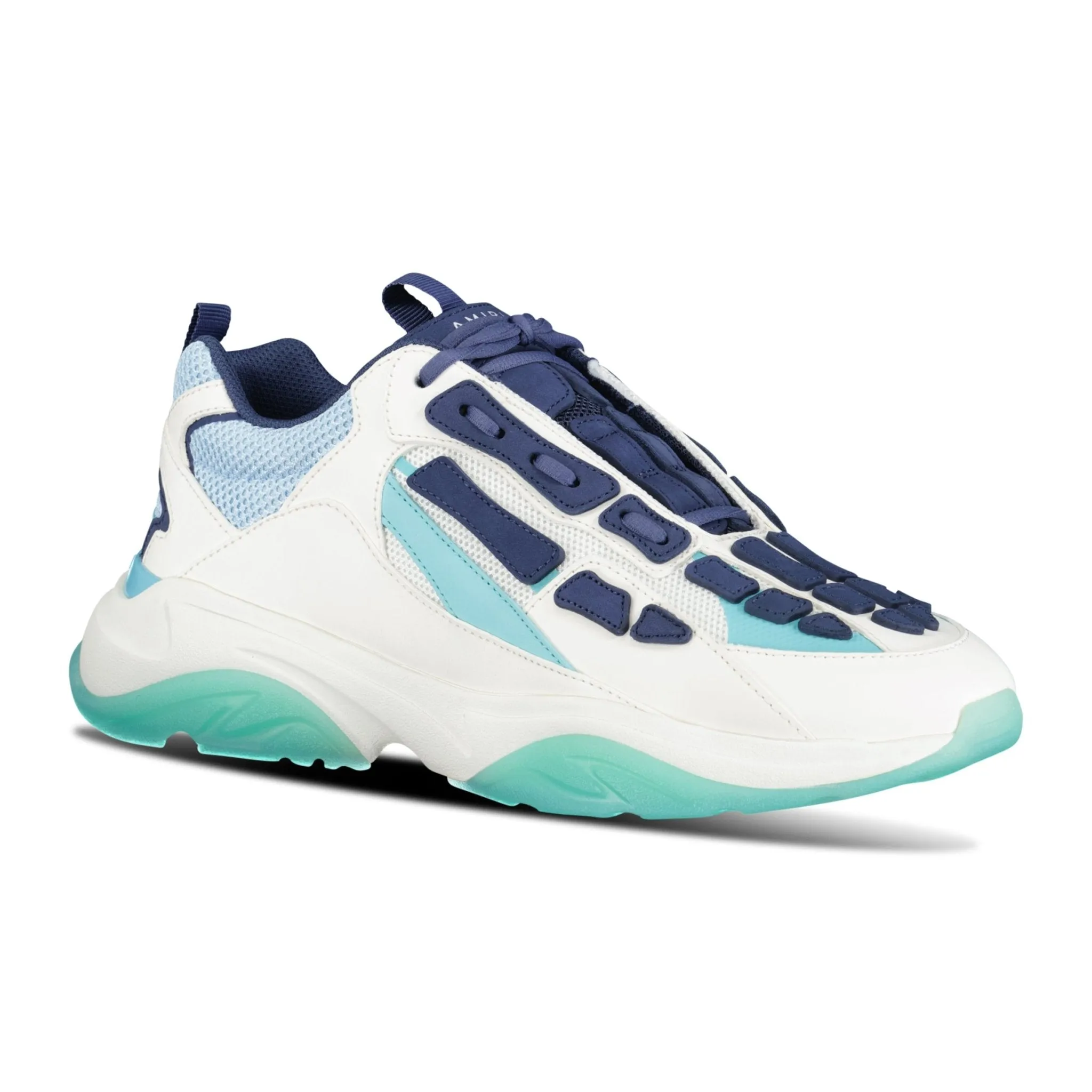 Bone-Runner Trainers Baby Blue, Navy & White