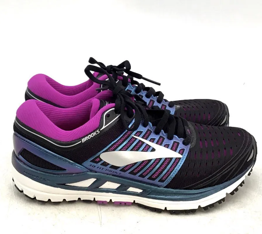 Brooks Women's Transcend 5 1202631B023 Black Purple Athletic Shoes - Size 7B