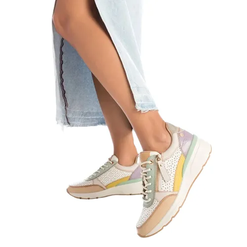Carmela Ladies Trainers - 161417 - Aqua/Multi
