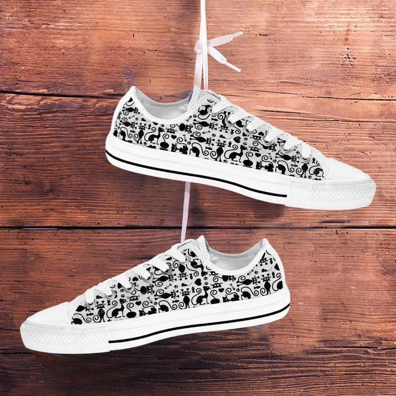 Cats White Classic Canvas Tennis Shoes