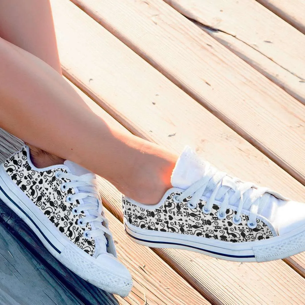 Cats White Classic Canvas Tennis Shoes
