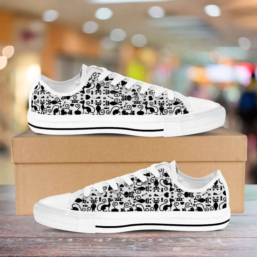 Cats White Classic Canvas Tennis Shoes