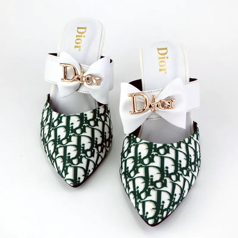 CD Bow Heel Pattern Pumps Court Shoes #1026 #22