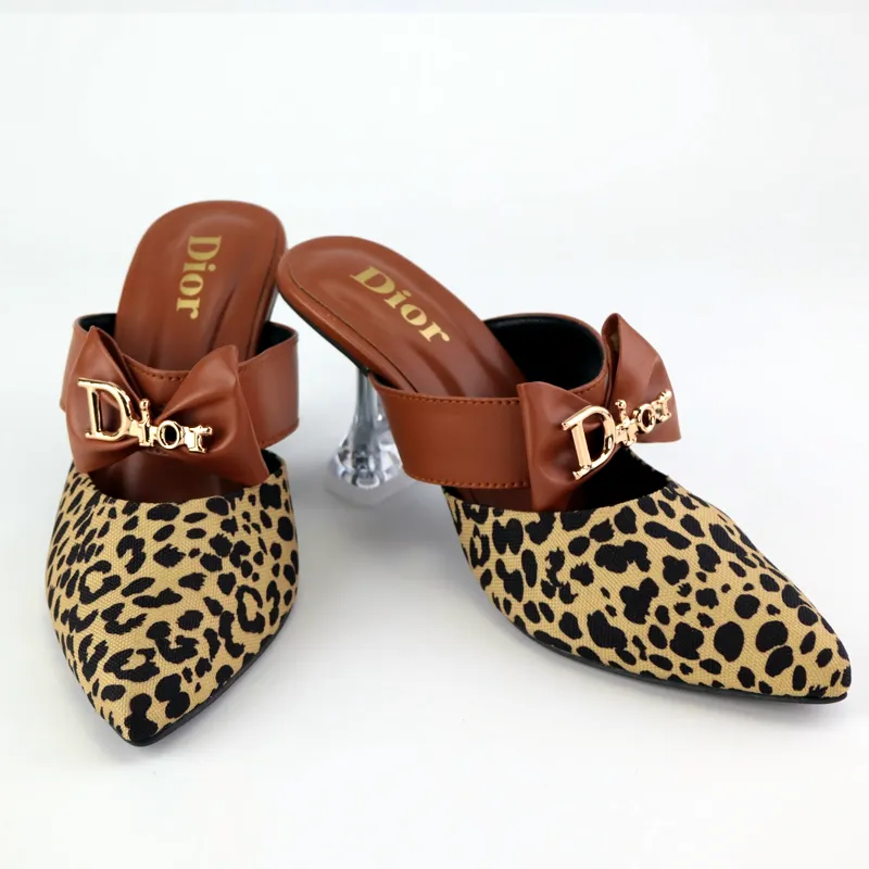 CD Bow Heel Pattern Pumps Court Shoes #1026 #22