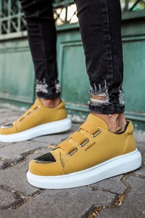 CH251 Men's Unisex Ocher (White Sole) Casual Sneaker Sports Shoes