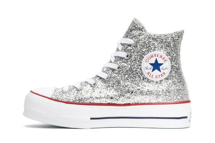 Converse Chiara Ferragni x Wmns Chuck Taylor All Star 'Lift Silver' Sneakers, Silver