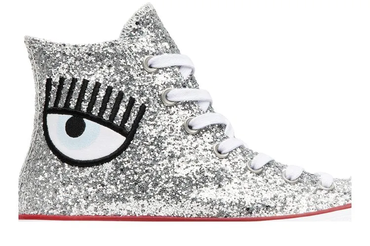 Converse Chiara Ferragni x Wmns Chuck Taylor All Star 'Lift Silver' Sneakers, Silver