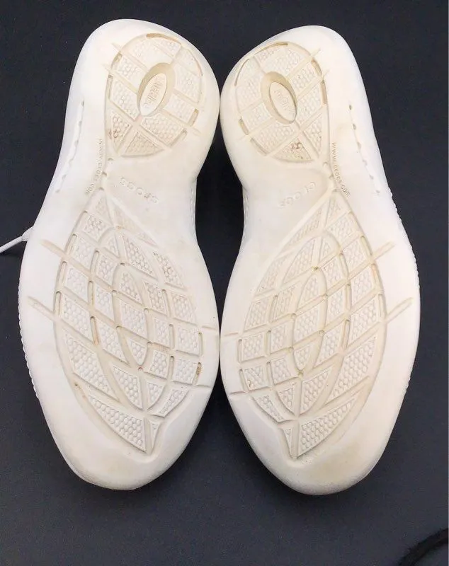 Crocs Women's LiteRide 360 Pacer 206705 Cream Athletic Shoes - Size 6