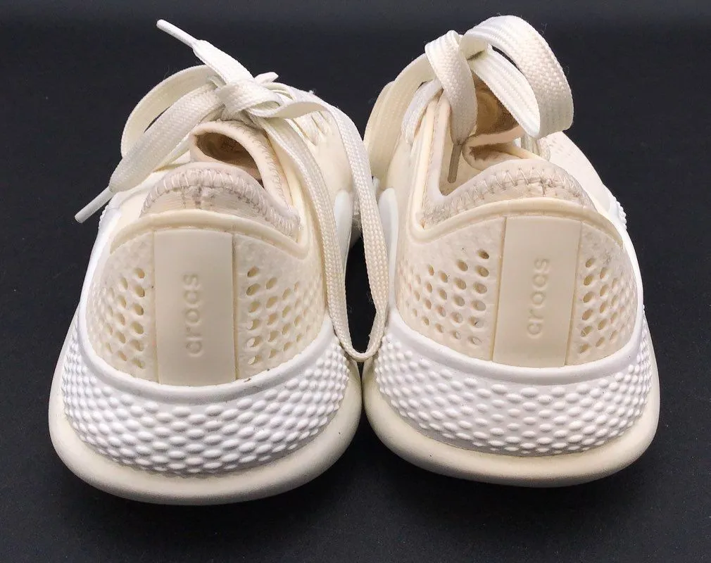 Crocs Women's LiteRide 360 Pacer 206705 Cream Athletic Shoes - Size 6