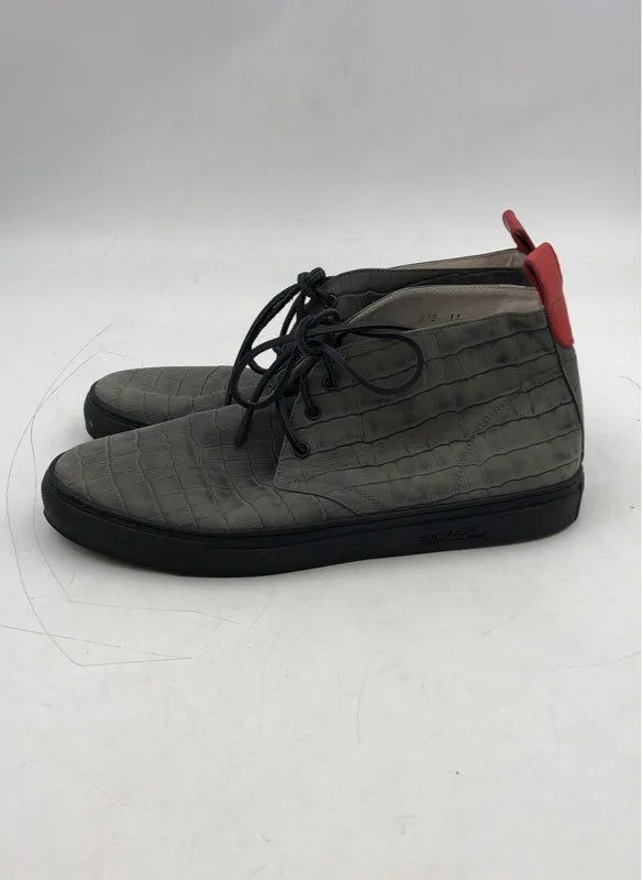 Del Toro Men's Gray Lace-Up Mid-Top Athletic Shoes - Size 11