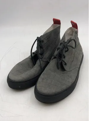 Del Toro Men's Gray Lace-Up Mid-Top Athletic Shoes - Size 11