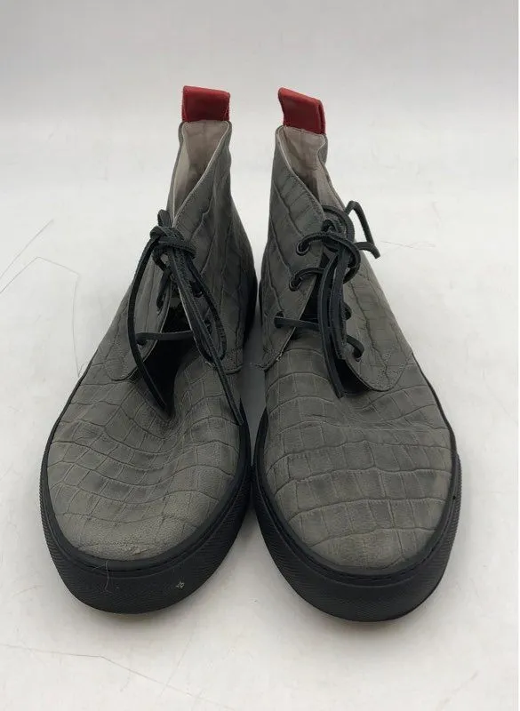 Del Toro Men's Gray Lace-Up Mid-Top Athletic Shoes - Size 11