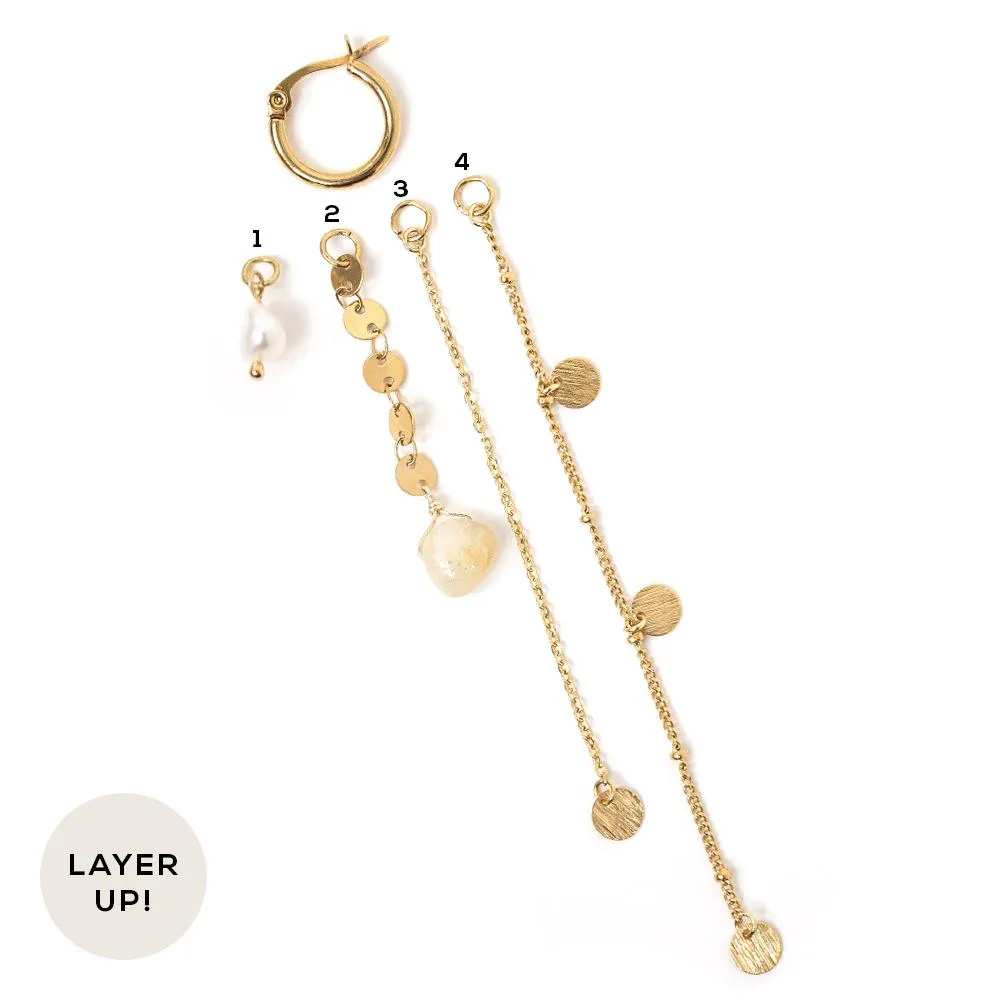 Gold Plated Honey Hoops