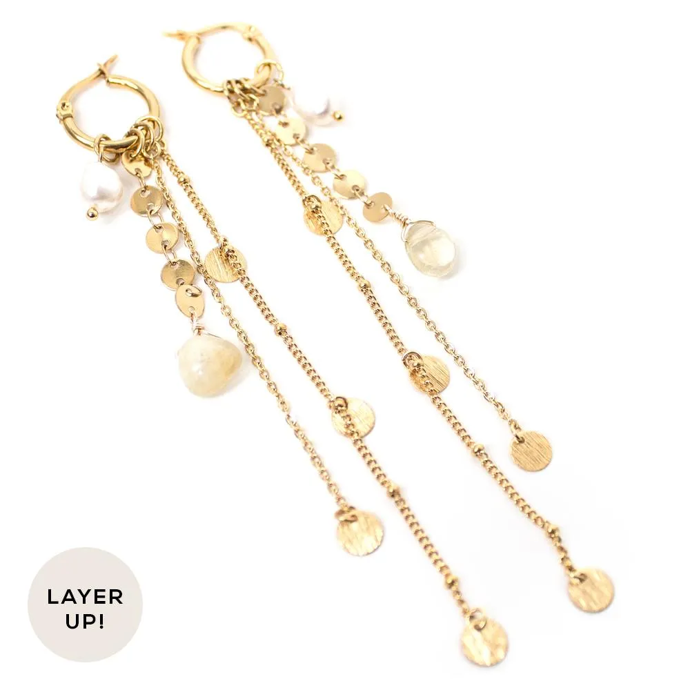 Gold Plated Honey Hoops
