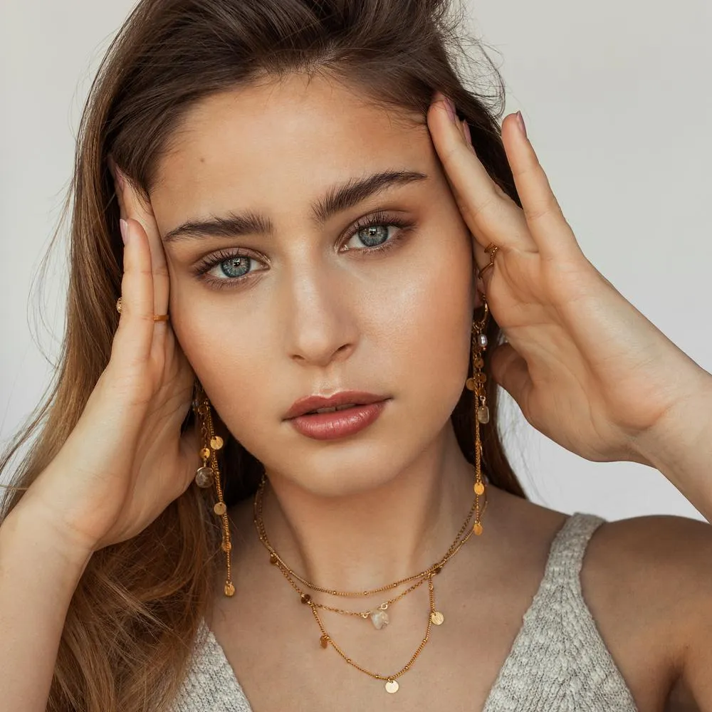 Gold Plated Honey Hoops