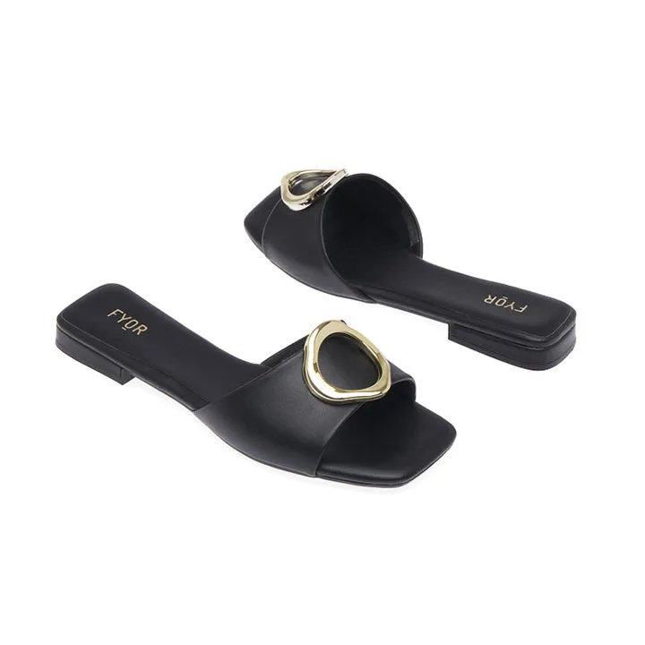 Golden Hoop Adorned Flat BCM 168
