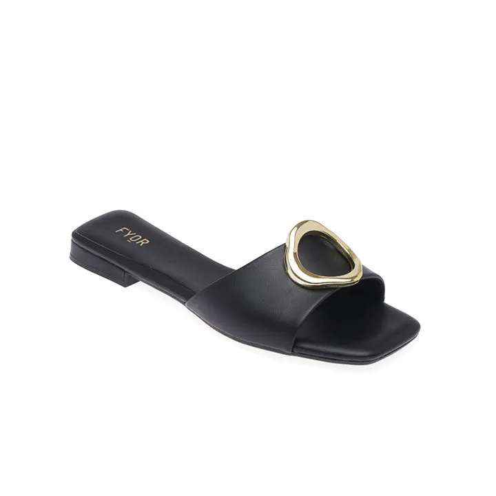 Golden Hoop Adorned Flat BCM 168
