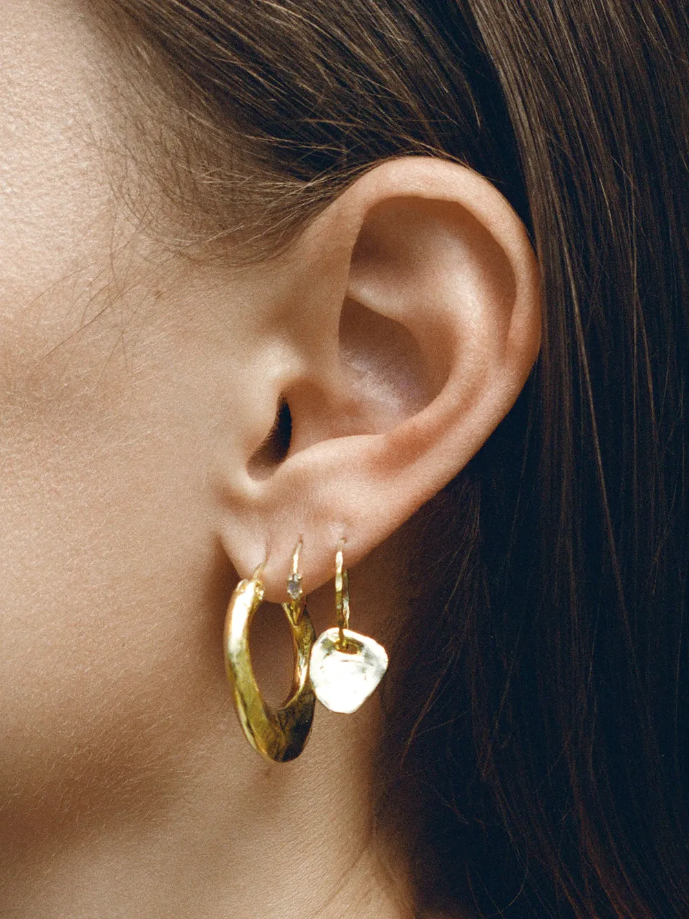 Grey eyes | 14K Gold Plated