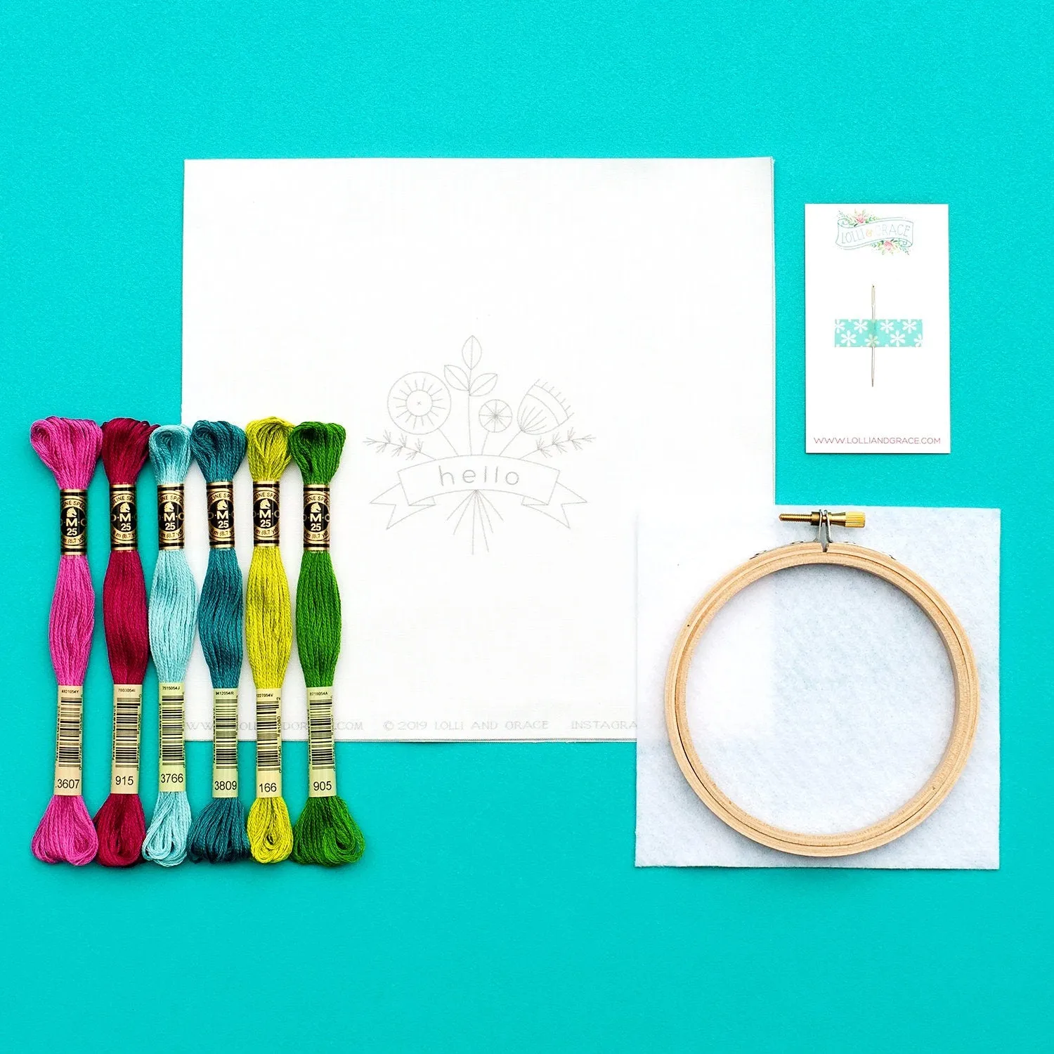 Hello Beginner Embroidery Supply Kit