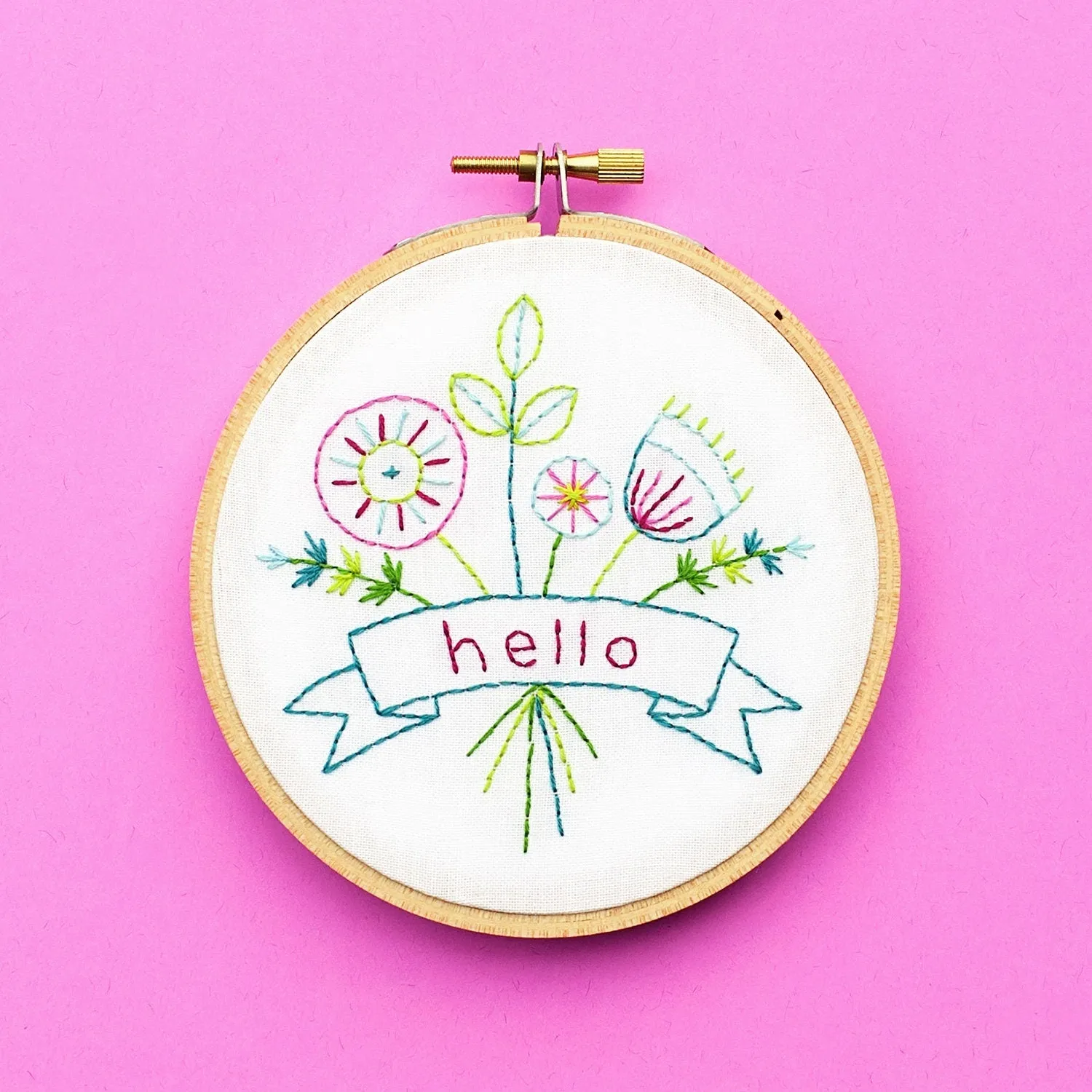 Hello Beginner Embroidery Supply Kit