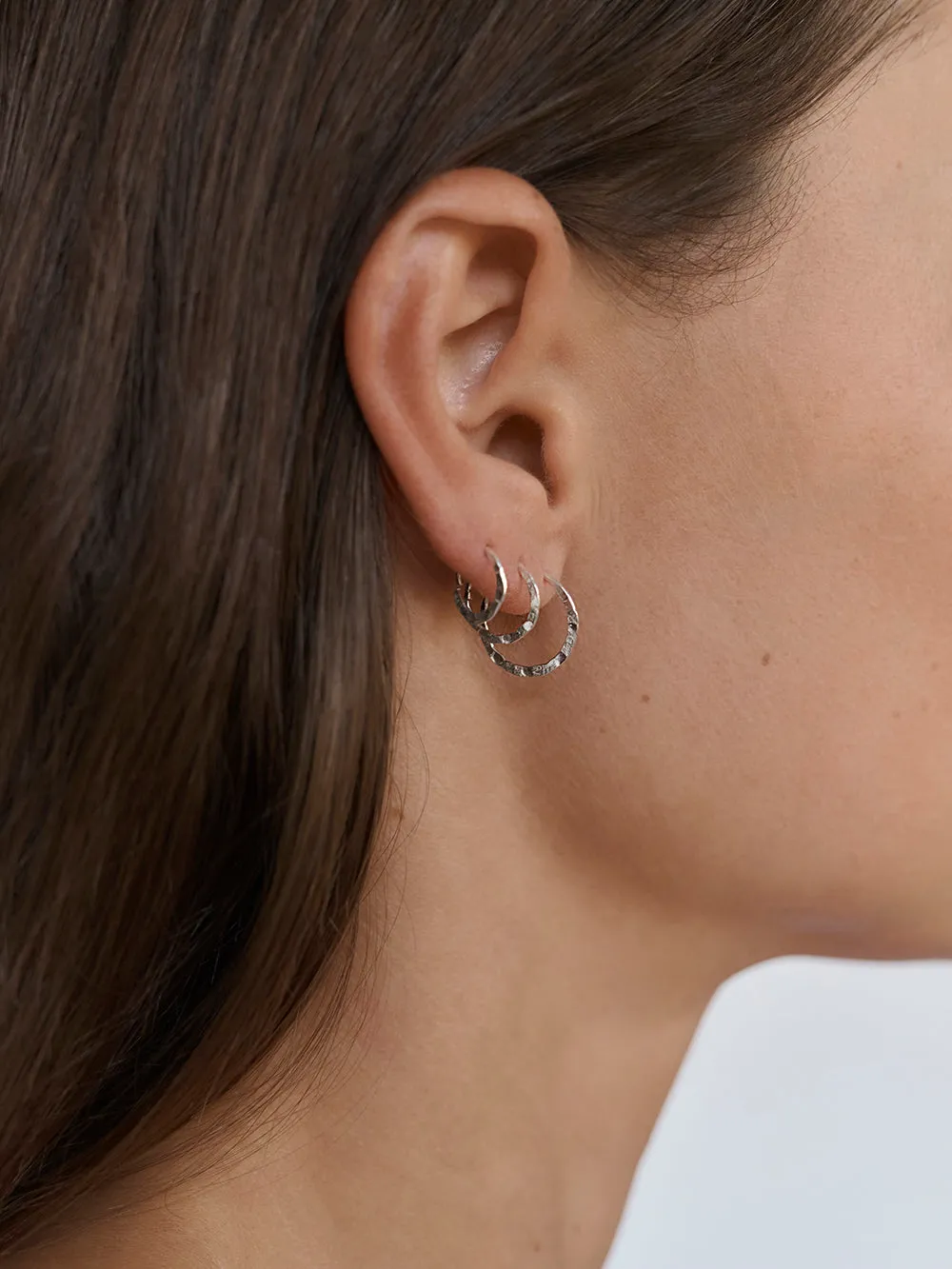Higher level hammered | 925 Sterling Silver
