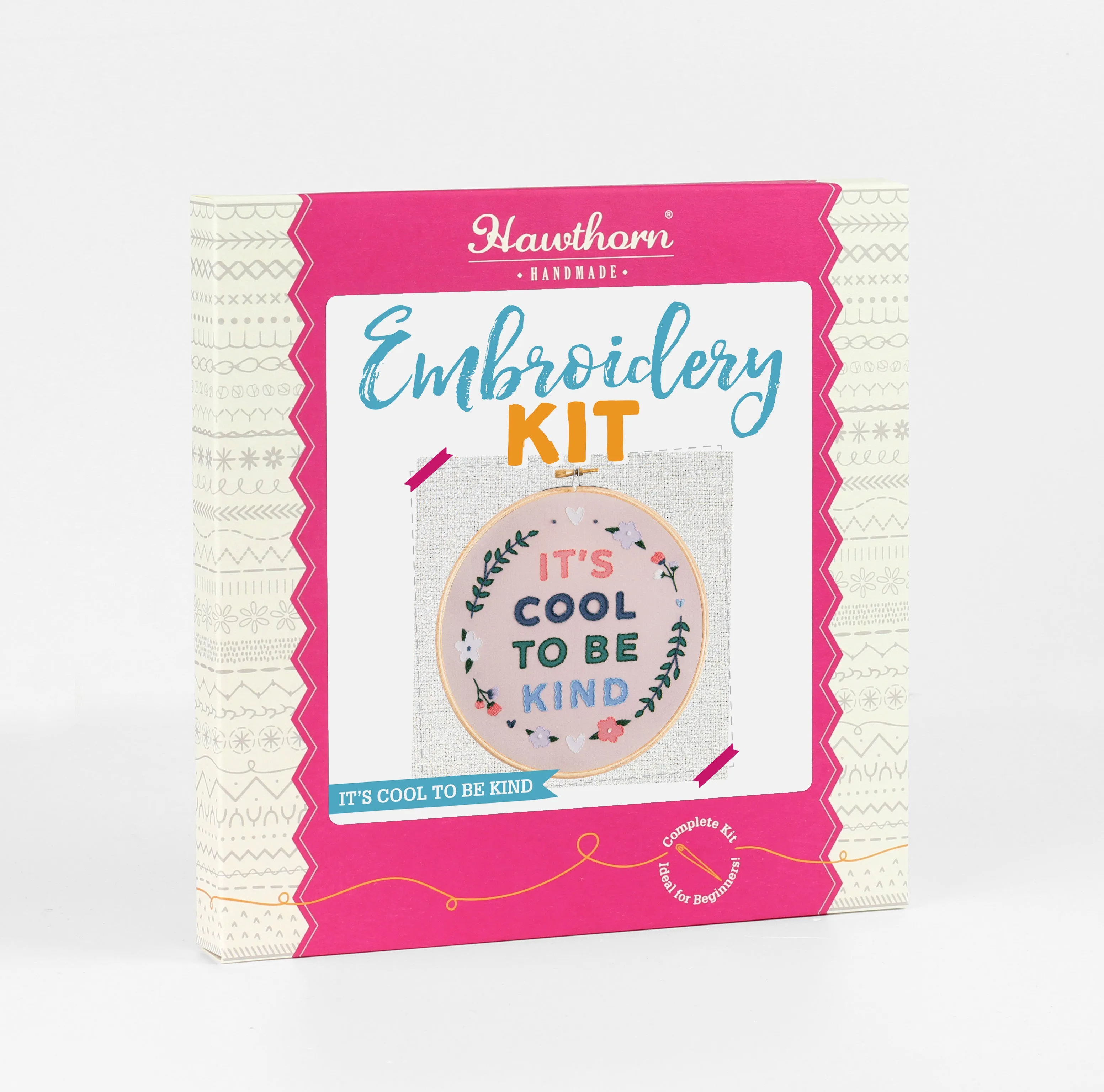 It's Cool To Be Kind Embroidery Kit