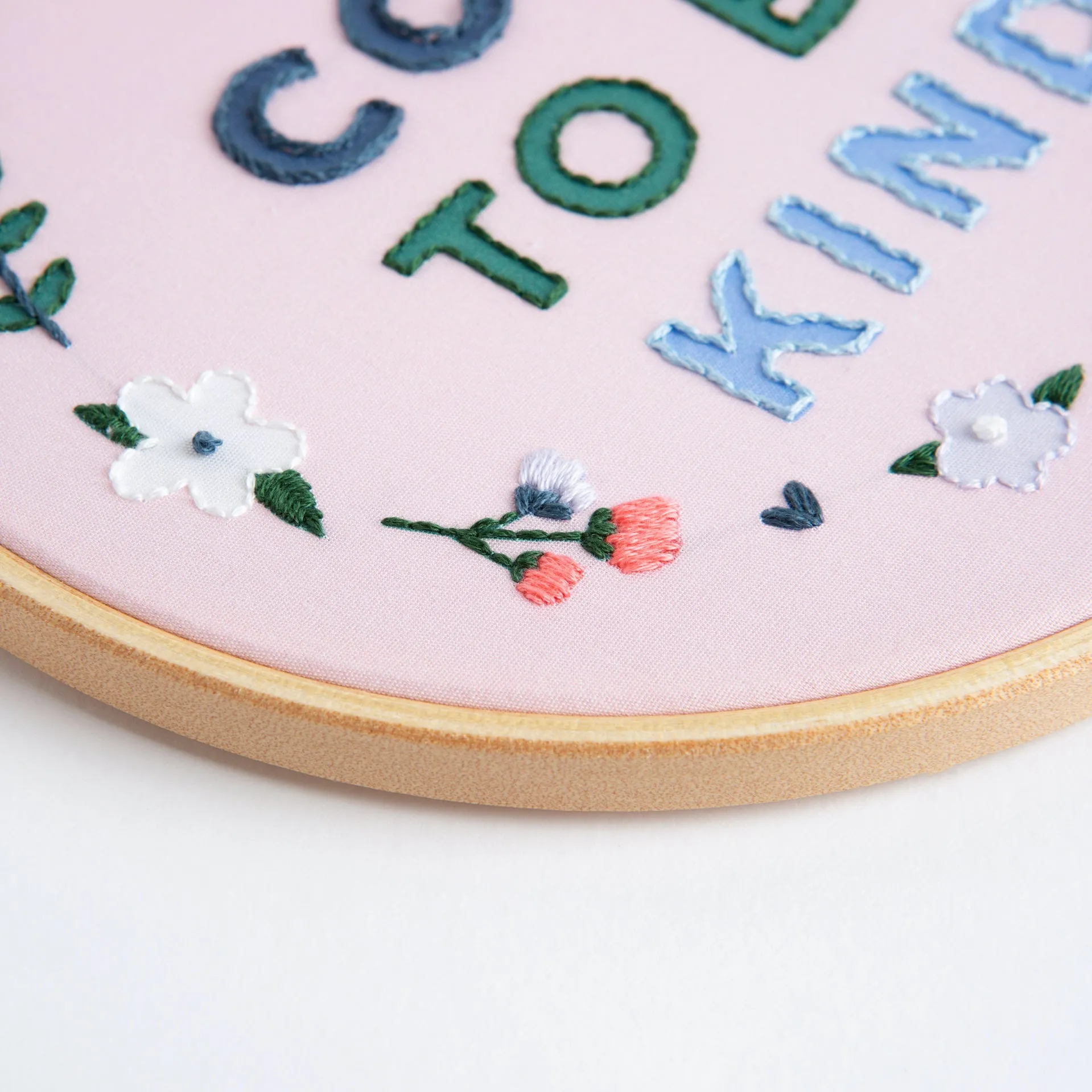It's Cool To Be Kind Embroidery Kit
