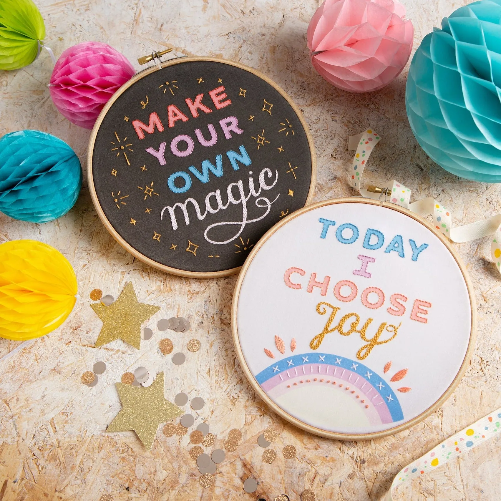 It's Cool To Be Kind Embroidery Kit
