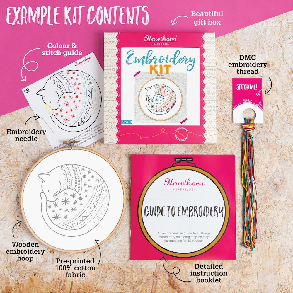 It's Cool To Be Kind Embroidery Kit