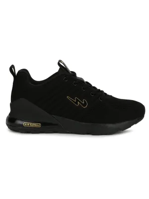 MIKE N Black Men's Running Shoes