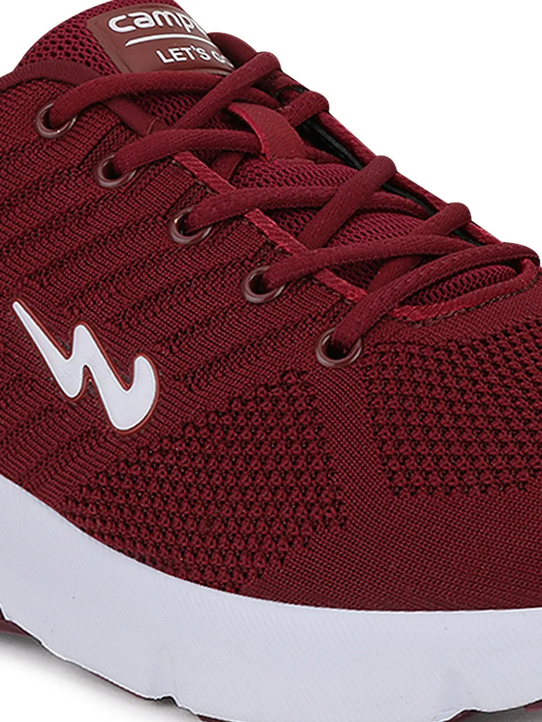 MIKE N Burgundy Men's Running Shoes