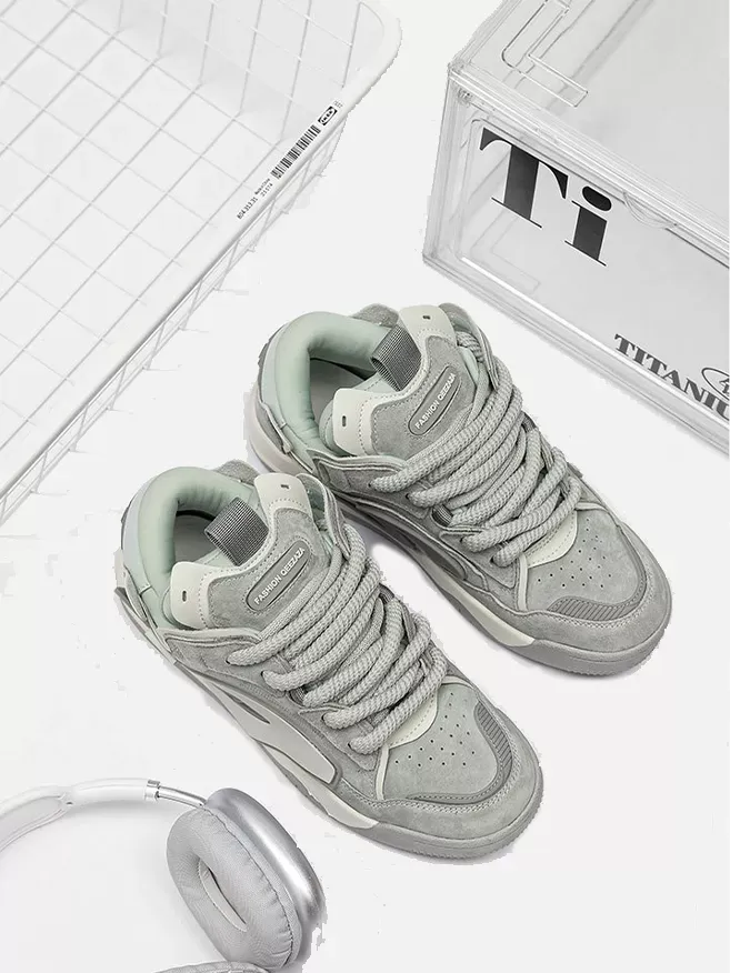Niceprimes Leather Loaf Design Athletic Shoes