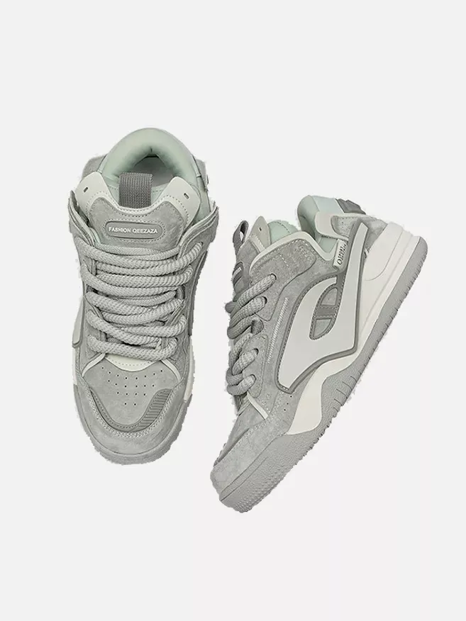 Niceprimes Leather Loaf Design Athletic Shoes