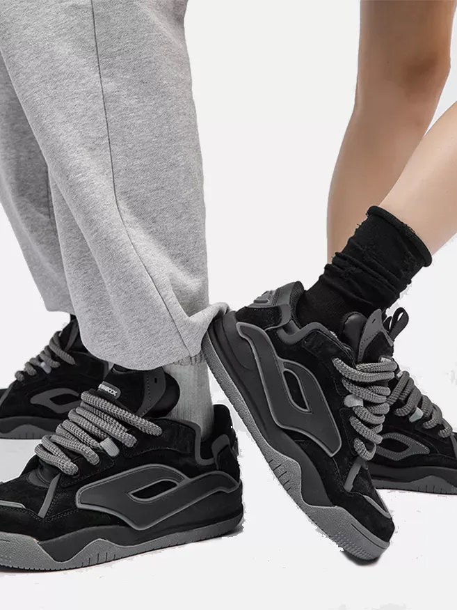 Niceprimes Leather Loaf Design Athletic Shoes