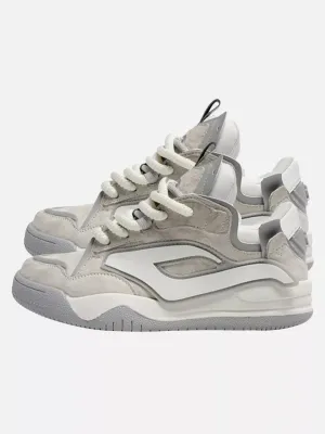 Niceprimes Leather Loaf Design Athletic Shoes
