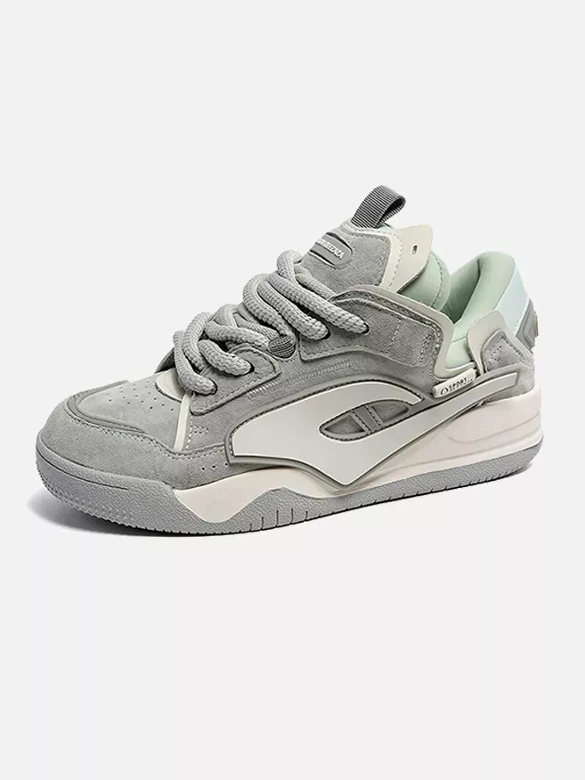 Niceprimes Leather Loaf Design Athletic Shoes
