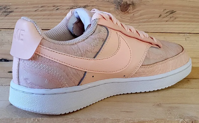 Nike Court Vision Low Textile Trainers UK4/US6.5/EU37.5 CI7599-600 Washed Coral