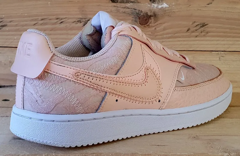 Nike Court Vision Low Textile Trainers UK4/US6.5/EU37.5 CI7599-600 Washed Coral