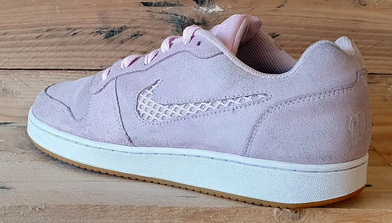 Nike Ebernon Premium Low Suede Trainers UK7/US9.5/EU41 AQ2232-600 Pink/White