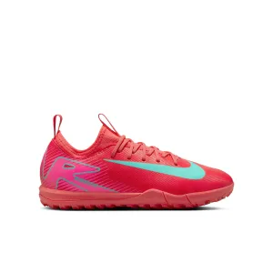 Nike Junior Zoom Mercurial Vapor 16 Academy TF Turf Soccer Cleats -Ember Glow/Aurora Green