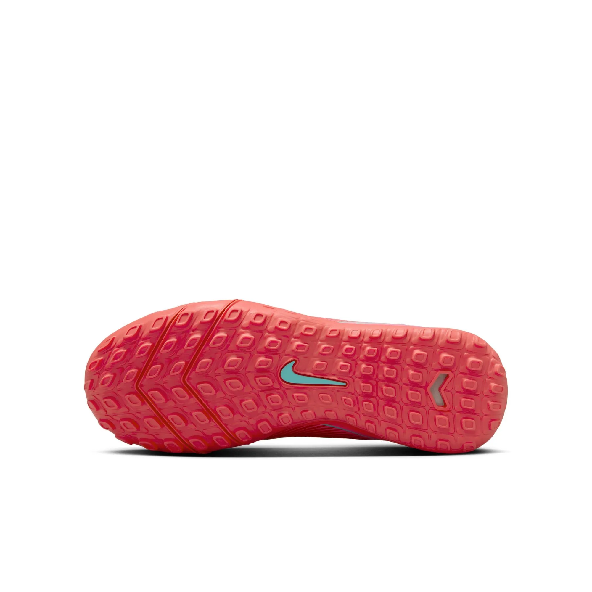 Nike Junior Zoom Mercurial Vapor 16 Academy TF Turf Soccer Cleats -Ember Glow/Aurora Green