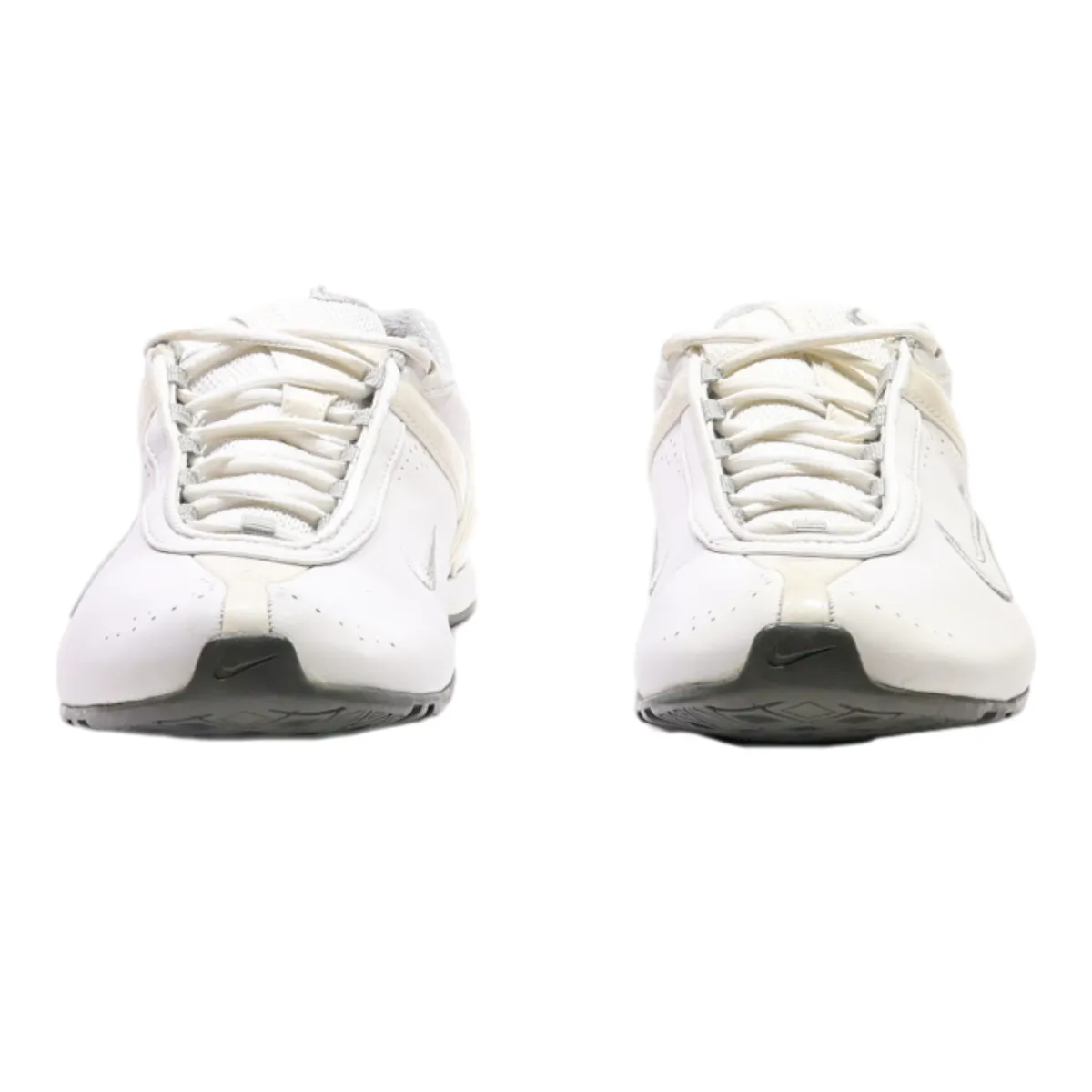 NIKE Low Top Trainers White Leather Womens UK 5